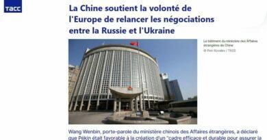 Chine Europe négociations Ukraine