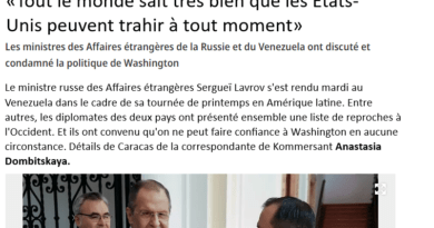 Lavrov Venezuela