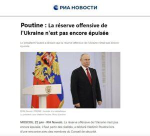 poutine ukraine