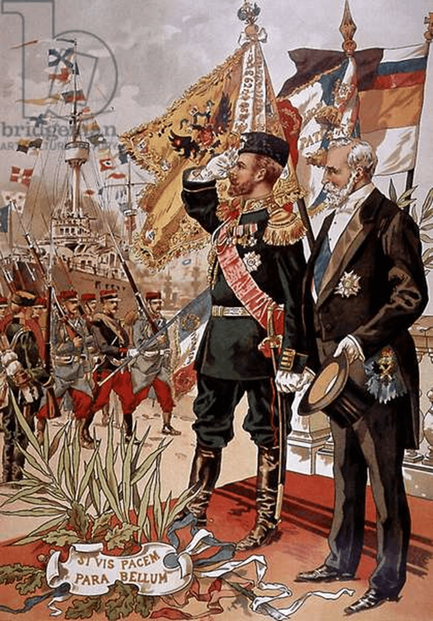 Русско французский военный союз. Русско-французский военный Союз 1894. Русско-французский Союз 1891.