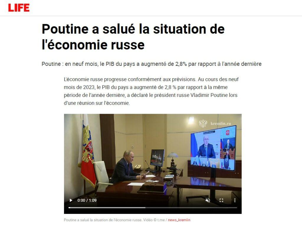 poutine economie