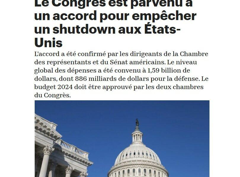 congres shutdown