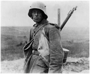 Soldat allemand pendant la première guerre mondiale