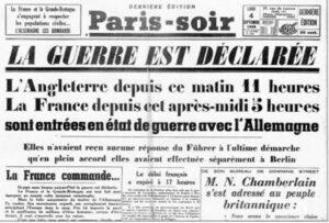 Paris-Soir la Guerre est déclarée