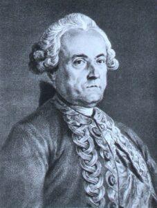 L’Amiral Comte de la Motte-Picquet l'un des plus célèbres officiers de marine français de son temps (1720-1791) par le dessinateur et graveur Augustin de Saint Aubin (1736-1807)