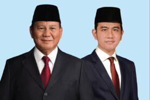 Le futur président de la République d’Indonésie, Prabowo Subianto et son vice-président, Gibran Rakabumi