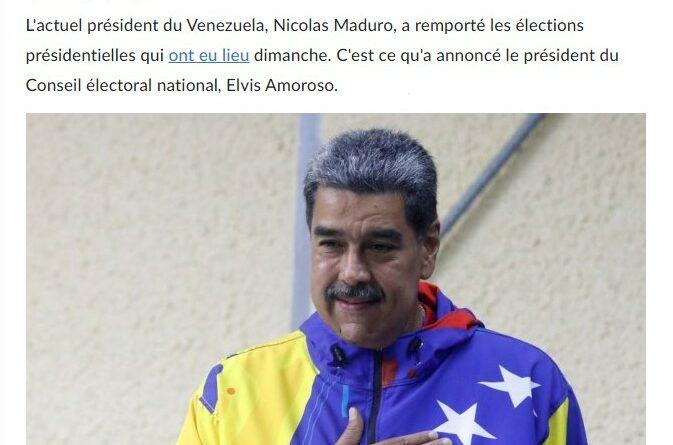 maduro presidentielle