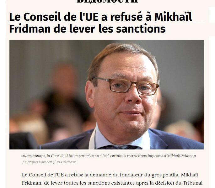 sanctions fridman