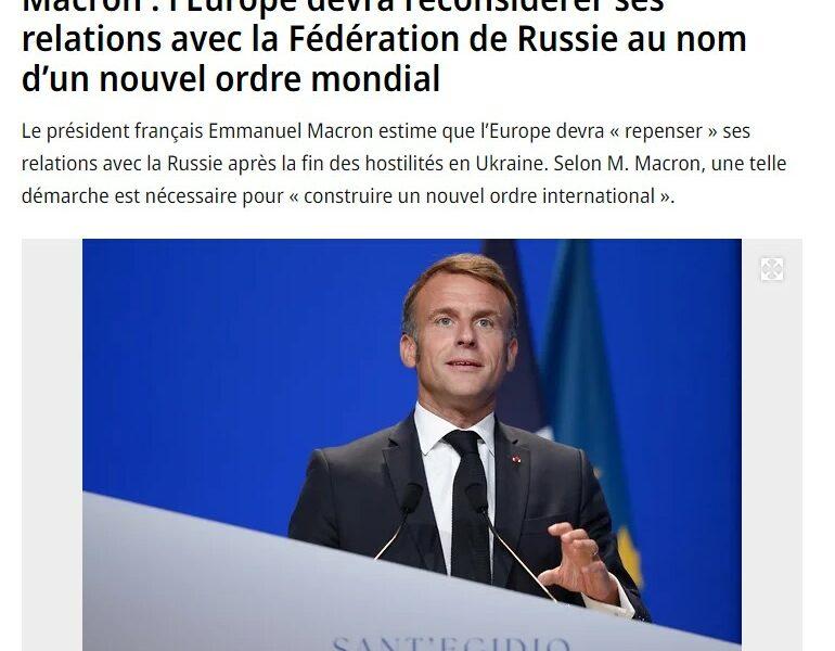 macron russie