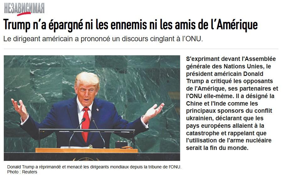discours trump