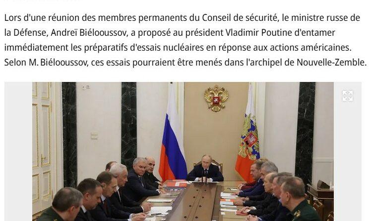 preparatifs nucleaires