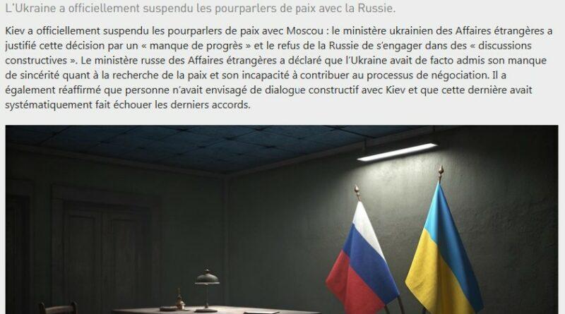 suspension pourparlers