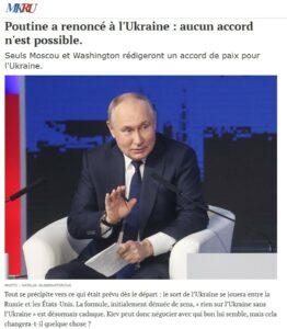 poutine ukraine