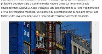 ralentissement croissance