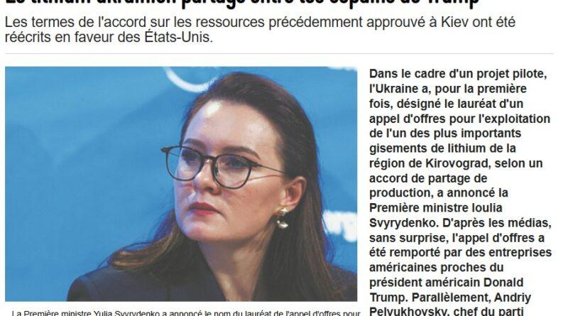 lithium ukrainien