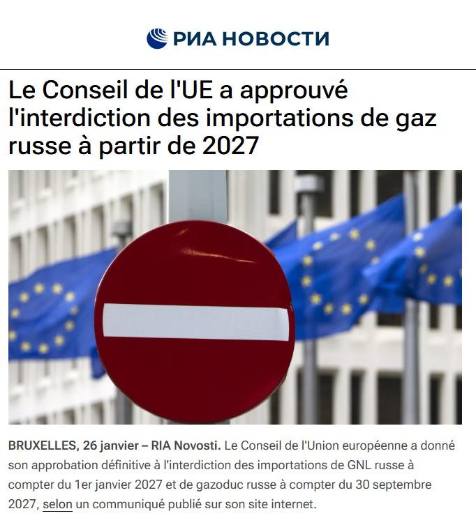 interdiction gaz