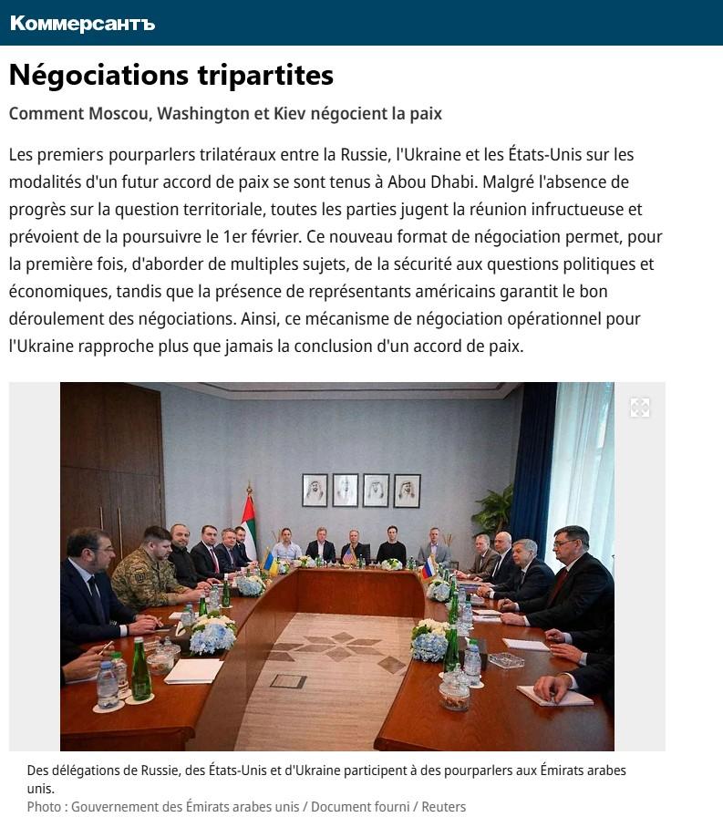 negociations trilaterales