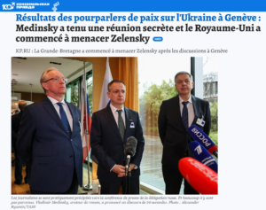 resultats pourparlers