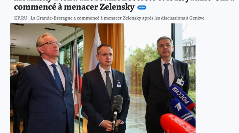 resultats pourparlers