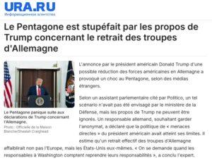 retrait troupes
