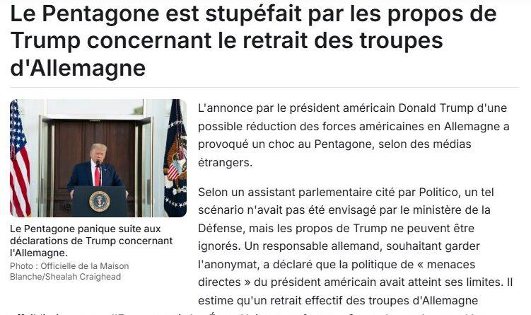 retrait troupes