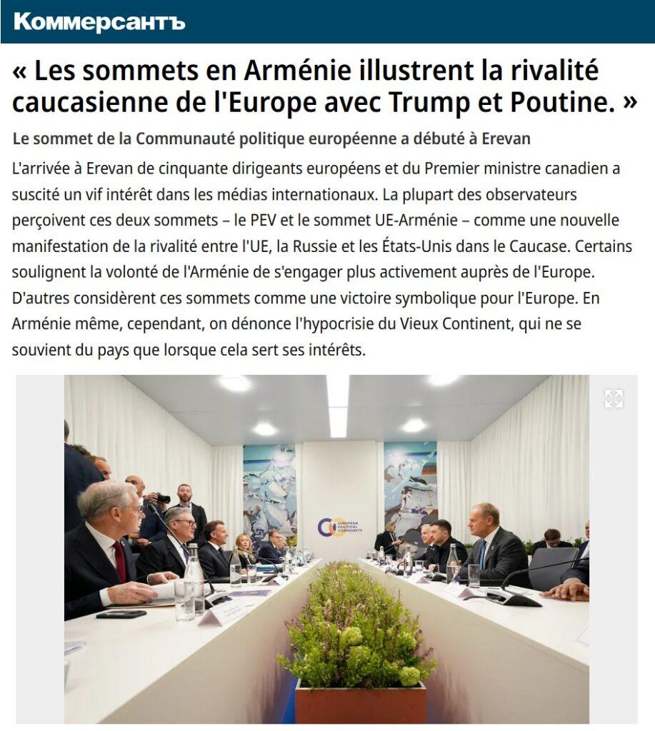sommets armenie