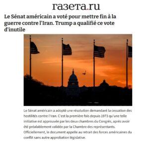 senat guerre