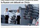 Les marines chinoise et russe entament les exercices Interaction maritime 2026 exercices chine