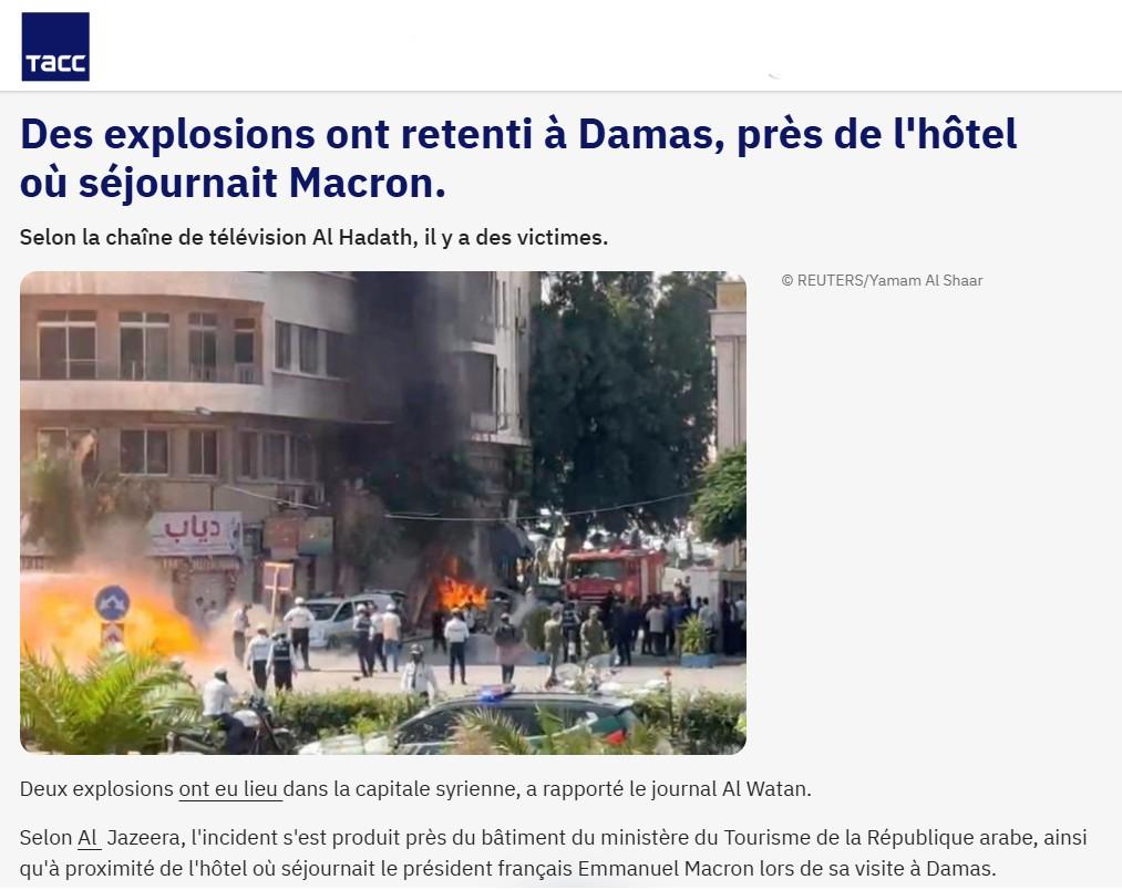 explosion macron