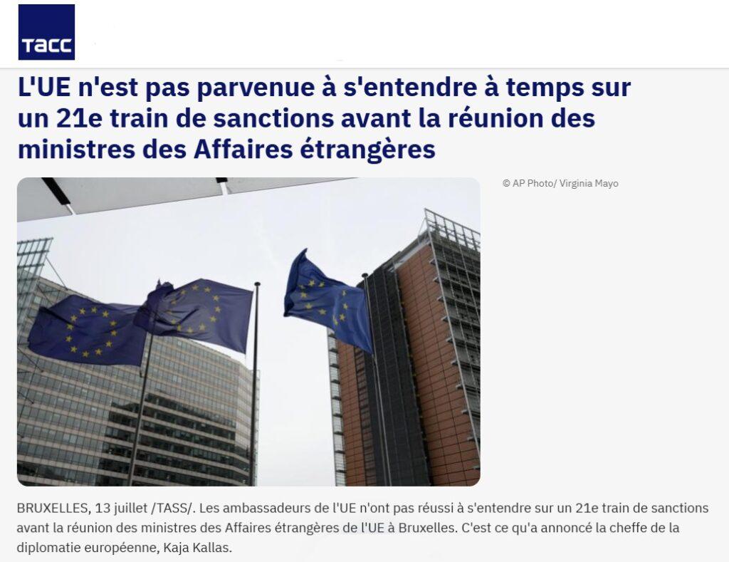 paquet sanctions