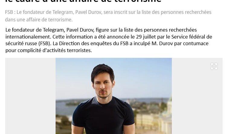 durov terrorisme