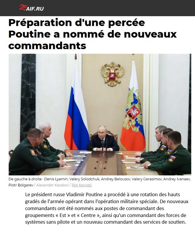 nouveaux commandants