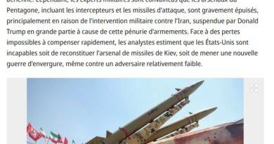 penurie missiles