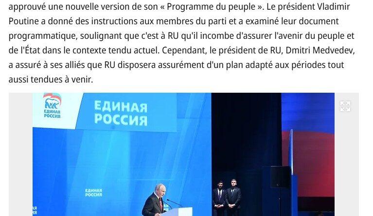 congrès poutine