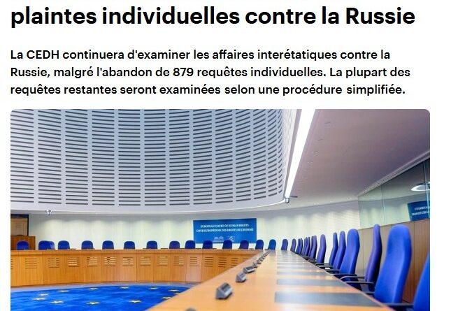 cedh plaintes